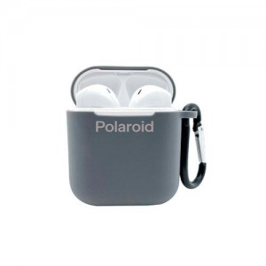 Polaroid Bluetooth True Wireless Series Stereo Earbuds with Silicone Charging Dock - Grey