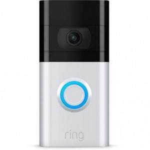 Ring Video Doorbell V3- Satin Nickel and Venetian Interchangeable Face plates with Duel Connectivity