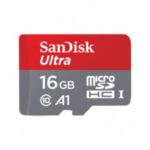 Sandisk Ultra MicroSDHC 16GB - C10- A1- Uhs-1- 98MB/s Memory Card
