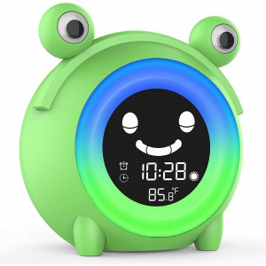 Child Sleep Training Digital Alarm Clock with 5 Color Night Light