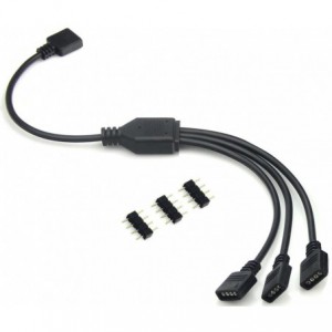 RGB LED 1 to 3 Splitter Cable - 4-Pin