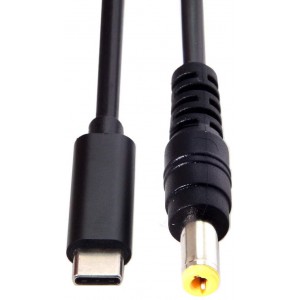 DC 5.5x2.5mm to Type C Adapter Cable