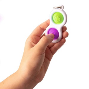Mini Simple Dimple Fidget Toy - Purple - Green