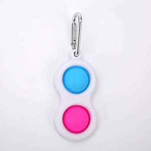 Mini Simple Dimple Fidget Toy - Blue - Pink
