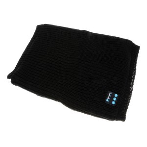 Warm Knitted Style Scarf with Built-in Wireless Bluetooth Headphones
