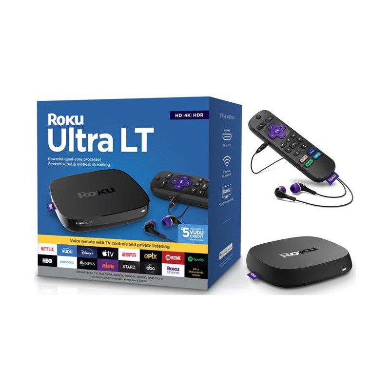 Roku Ultra LT HD/4K/HDR Streaming Media Player with Port and