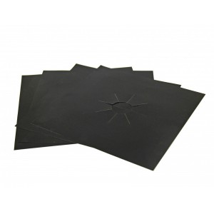 Gas Stove Clean Protector - Black - 4 pc