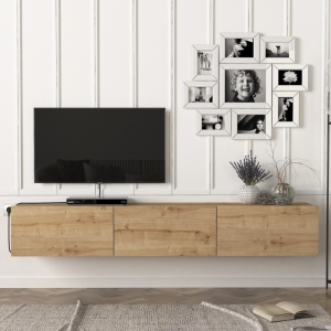 Armoire Damla Floating TV Stand (Light brown)
