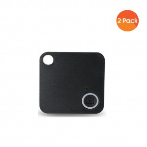 Mini Mate GPS Bluetooth Tracker Key Finder Locator Anti-Lost Device Tracker (2Pack) - Black