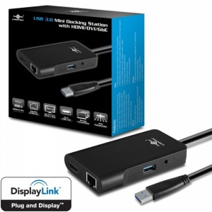 Vantec USB 3.0 Mini Docking Station With HDMI/DVI/GbE