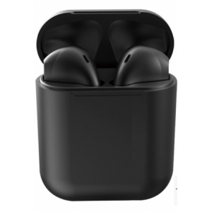 Geeko Siamese True Bluetooth Wireless Earbuds With Charging Dock And Microphone - Black