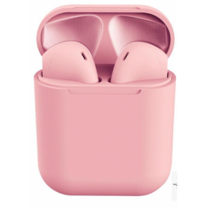 Geeko Siamese True Bluetooth Wireless Earbuds With Charging Dock And Microphone - Pink