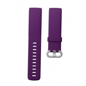 Fitbit Charge 4 Silicon Watch Strap with Plastic Buckle - Adjustable Replacement Strap