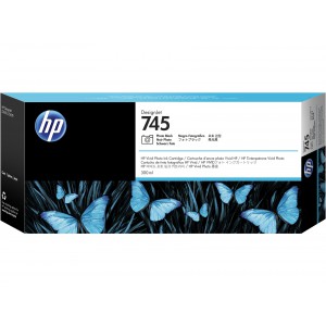 HP 745 300-ml DesignJet Photo Black Ink Cartridge For Designjet Z2600 and Z5600