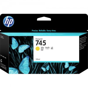HP 745 130-ml DesignJet Yellow Ink Cartridge For Designjet Z2600 And Z5600