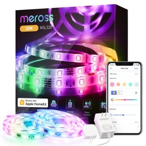 Meross 10m Smart Wi-Fi LED Strip - Alexa/Google/Homekit Compatible