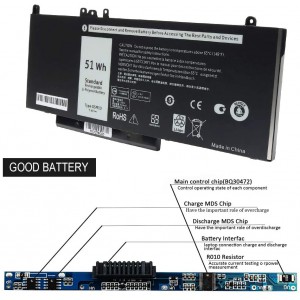 SHUOZB Laptop Batterie 6MT4T 7V69Y TXF9M 79VRK 07V69Y Für Dell Breite