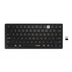 Kensington Multi-Device Dual Wireless Compact Keyboard - Black