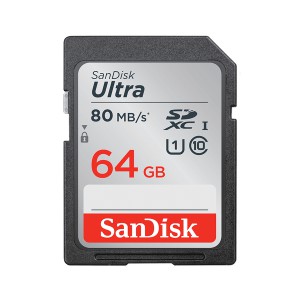 Sandisk Ultra 64GB SDXC Memory Card - 100 Mb/s