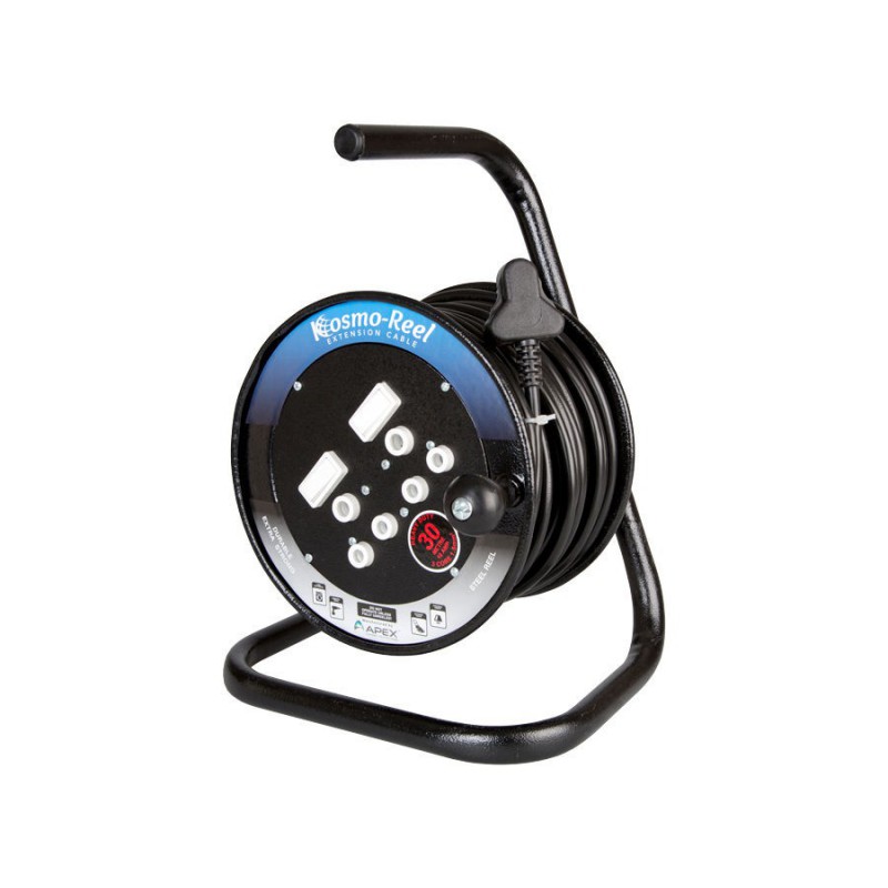 30M 16A Extension Cord on Open Metal Reel GeeWiz