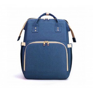 Nuovo - 2 in 1 Babypack with Fold Out Bed - Blue