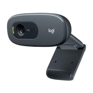 Logitech C270 HD Webcam  HD 720p/30fps - PC/Mac/Laptop/MacBook/Tablet - Black