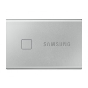 Samsung - T7 Touch 500GB USB 3.2 External Solid State Drive -Silver