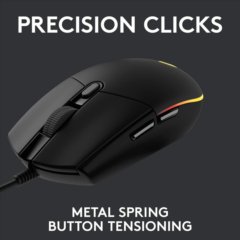 Logitech G102 Light Sync Gaming Mouse with Customizable RGB