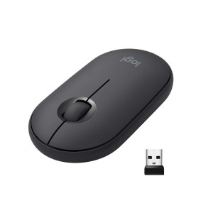 Logitech Pebble M350 Wireless Mouse with Bluetooth - Graphite