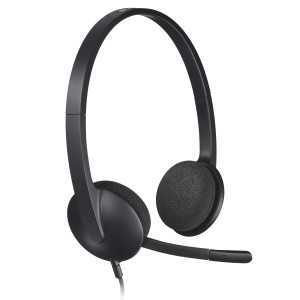 Logitech H340 USB Computer Headset - Black