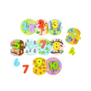 Nuovo Wooden Number Puzzle - Set 1
