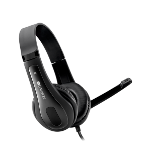 Canyon HSC-1 Basic PC Headset with Microphone - Black