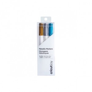 Cricut 2008071 Joy Medium Point Markers 3-pack - Gold/Silver/Blue
