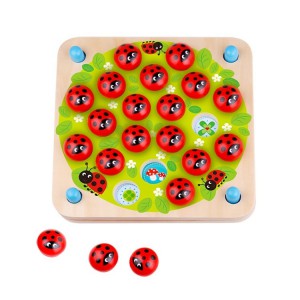 Nuovo Wooden Memory Game - Ladybug