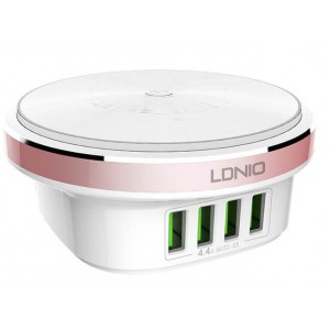 Ldnio 4-Port USB Universal Travel Adapter with LED Night Lamp