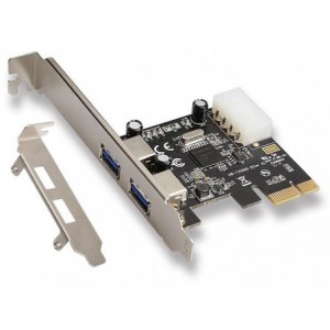 Microworld 2 Port USB 3.0 PCI-e Expansion Card