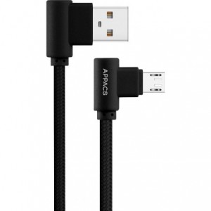 Appacs U180 Right Angle Data Cable - Micro-USB