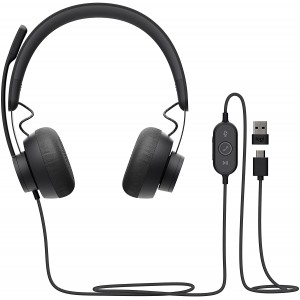 Logitech VC Zone Wired Noise Cancelling Headset - Microsoft Team Certified