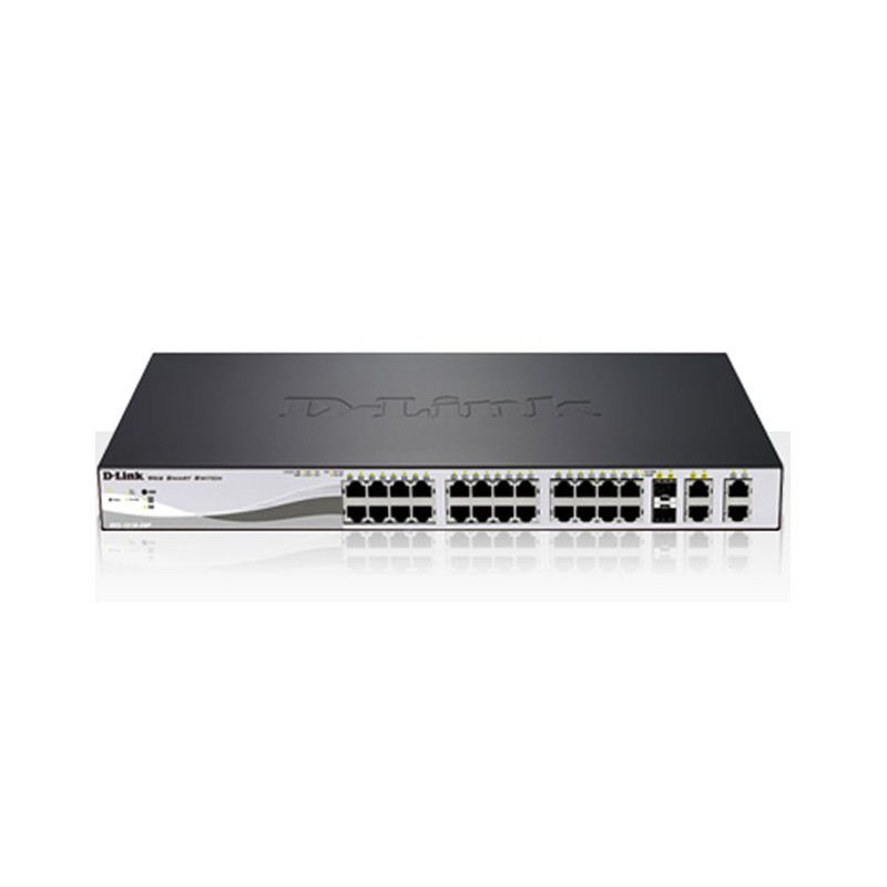 D-Link 24 Port 10/100Mbps Desktop Ethernet Swietch, 2 10/100/1000BASE-T
