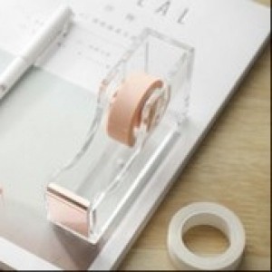 Fine Living Acrylic Sellotape Holder - Rose Gold