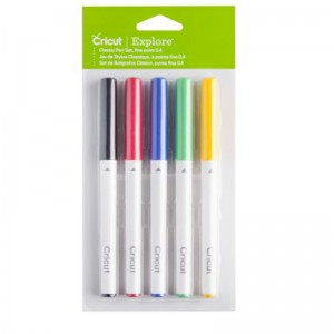 Cricut 2007635 Explore/Maker Fine Point Pen Set 5-pack (Classics)