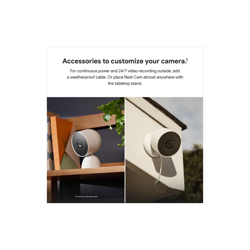 Google Nest Cam 1080p Indoor/Outdoor Camera (Battery) Pack GeeWiz