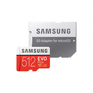 Samsung 512GB EVO Plus UHS-I microSDXC Memory Card with SD Adapter