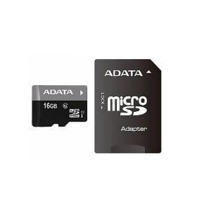 Adata AUSDH16GUICL10-RA1 Class10 Micro SDHC 16GB + Adapter