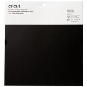 Cricut 2008316 Smart Sticker Cardstock 33x33cm 10 Sheets - Black