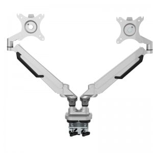 Lekkermotion Dual Monitor Arm with Quick Release Vesa Plate - 17" to 32"