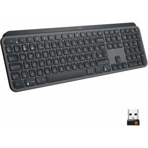 Logitech MX Keys Advanced Wireless Illuminated Keyboard (QWERTY US International Layout) - Grey