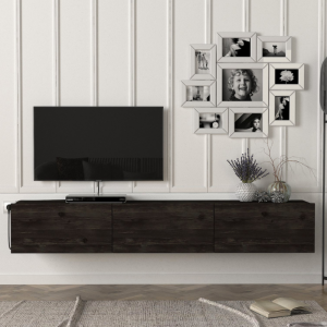 Armoire Damla Floating TV Stand (Mahoganny Dark brown)