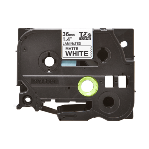 Brother TZe-M261 Matt Laminated Labelling Tape Cassette – Black on White - 36mm wide