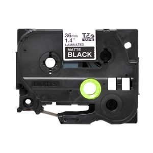 Brother TZe-M365 Labelling Tape Cassette Matt Laminated White On Black - 36mm White on Black 8m